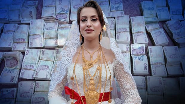 Şırnak'ta iki gün süren görkemli düğün: 35 koyun kesildi, gelin ve damada 6 milyon liralık takı takıldı