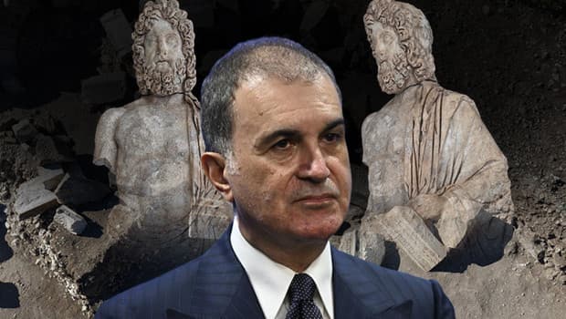 AK Parti Sözcüsü Çelik'ten Aspendos'taki 1800 Yıllık 'Asklepios' Heykeli Hakkında Paylaşım