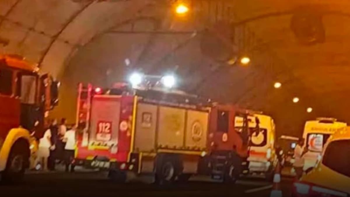 Kuzey Marmara Otoyolu tünelinde feci kaza: Sürücülerin can pazarı yaşadığı anlar kamerada