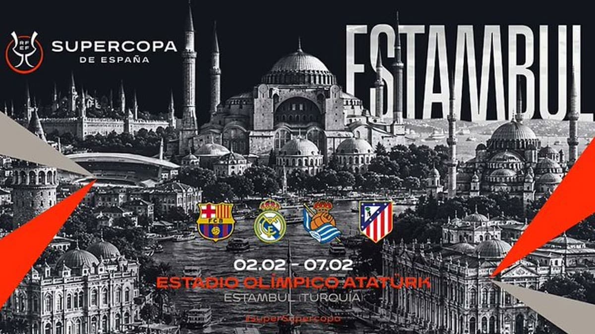 Dev derbi İstanbul'a taşınıyor: Barcelona ve Real Madrid Süper Kupa için Olimpiyat Stadı'nda karşı karşıya