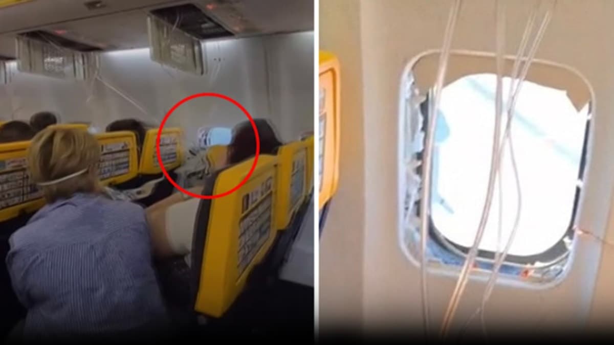 Selanik seferinde korku dolu anlar: Cam kırıldı, yolcunun başı basınçla dışarı çekildi