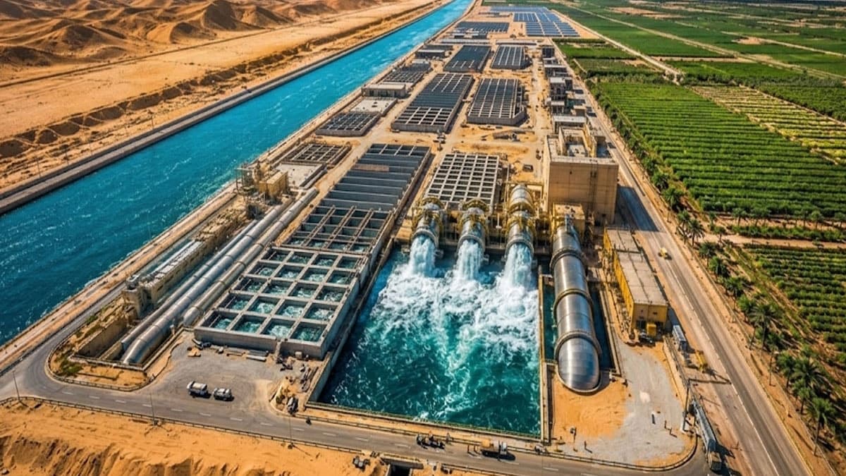 Çöl ortasına devasa su pompaj projesi: Saniyede 87 bin litre su taşınacak