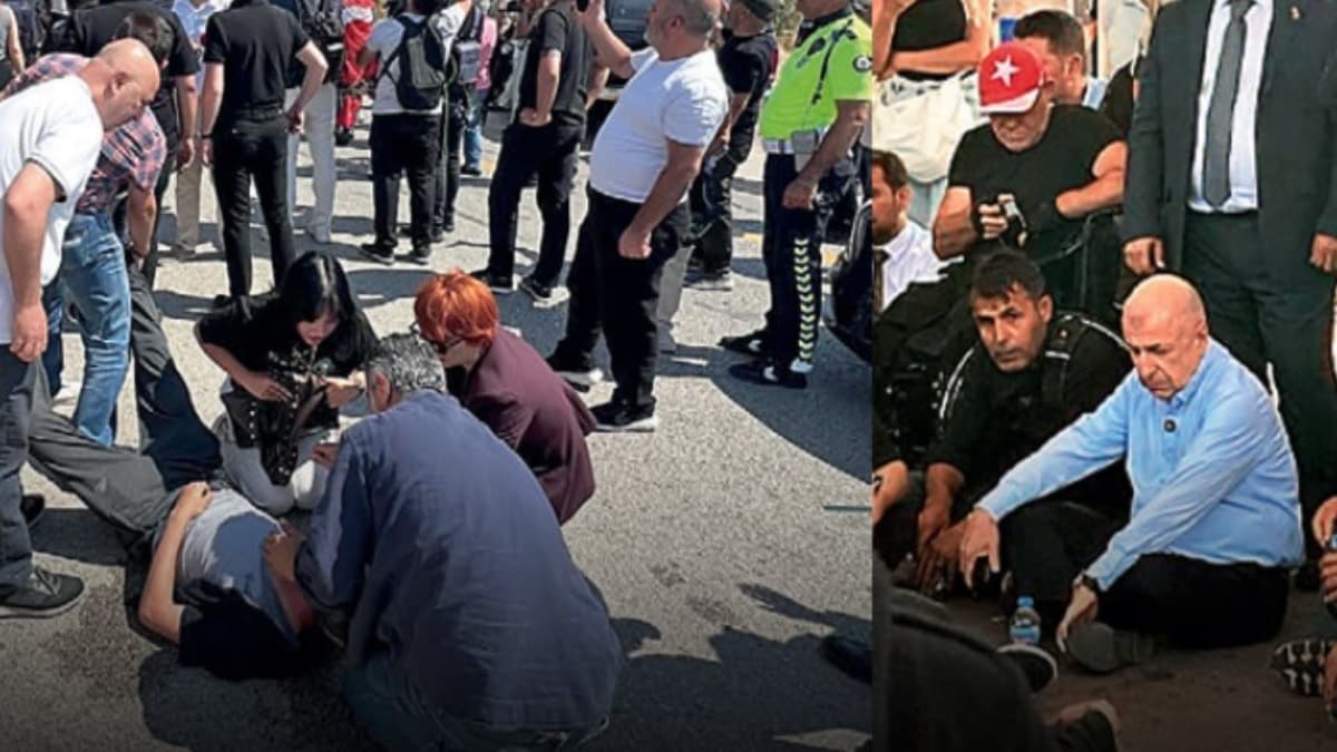 Başkent Ankara'da skandal: Gaziler yerde sürüklendi