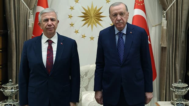 Erdoğan, Ankara Büyükşehir Belediye Başkanı Yavaş'ı Beştepe'de Ağırladı