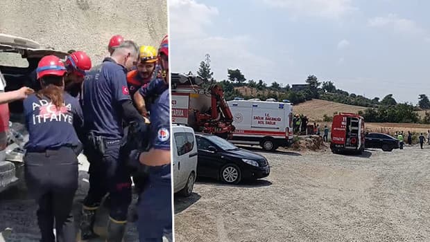 Adana'da içme suyu projesi şantiyesinde feci göçük: 1 işçi hayatını kaybetti, 1 işçi yaralandı