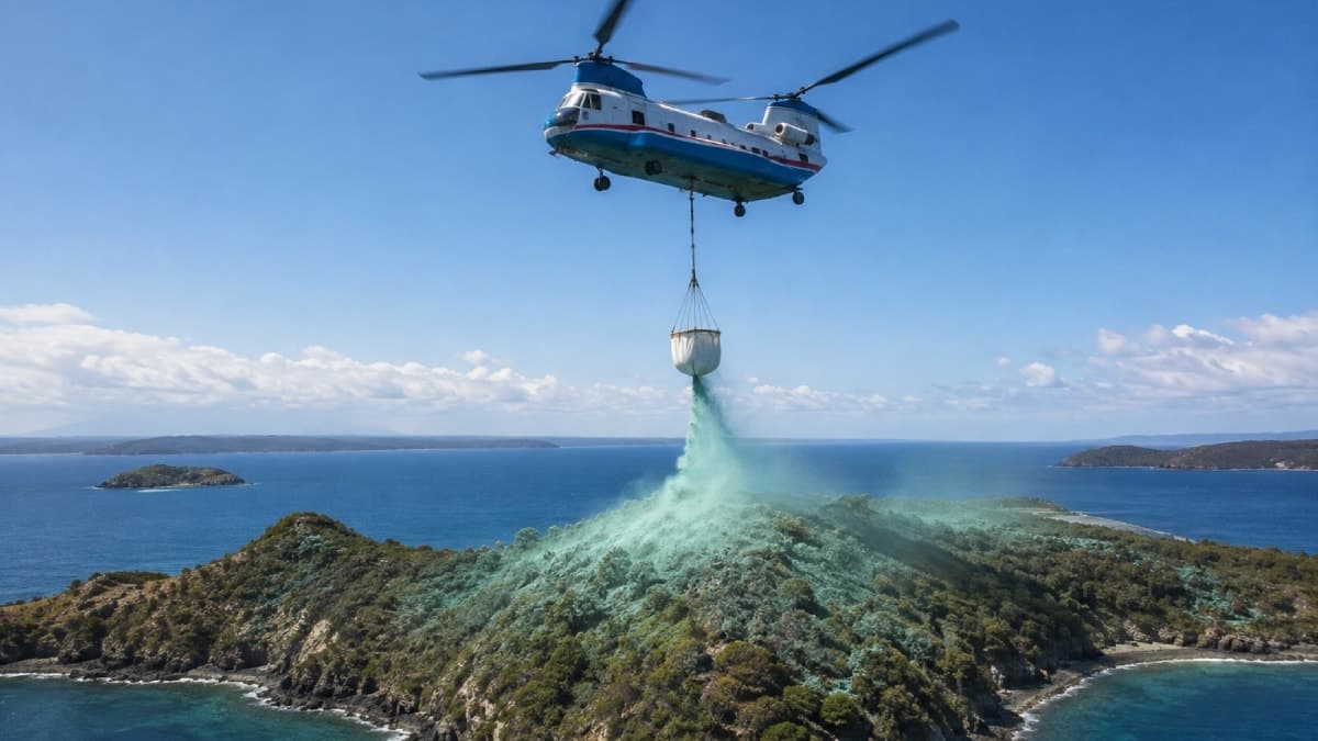 Adada 550 ton zehirli yem helikopterlerle dağıtılacak