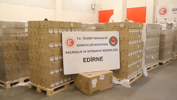 Kapıkule'de X-Ray taraması skandalı ortaya çıkardı: TIR'dan 79 bin 790 set çıktı