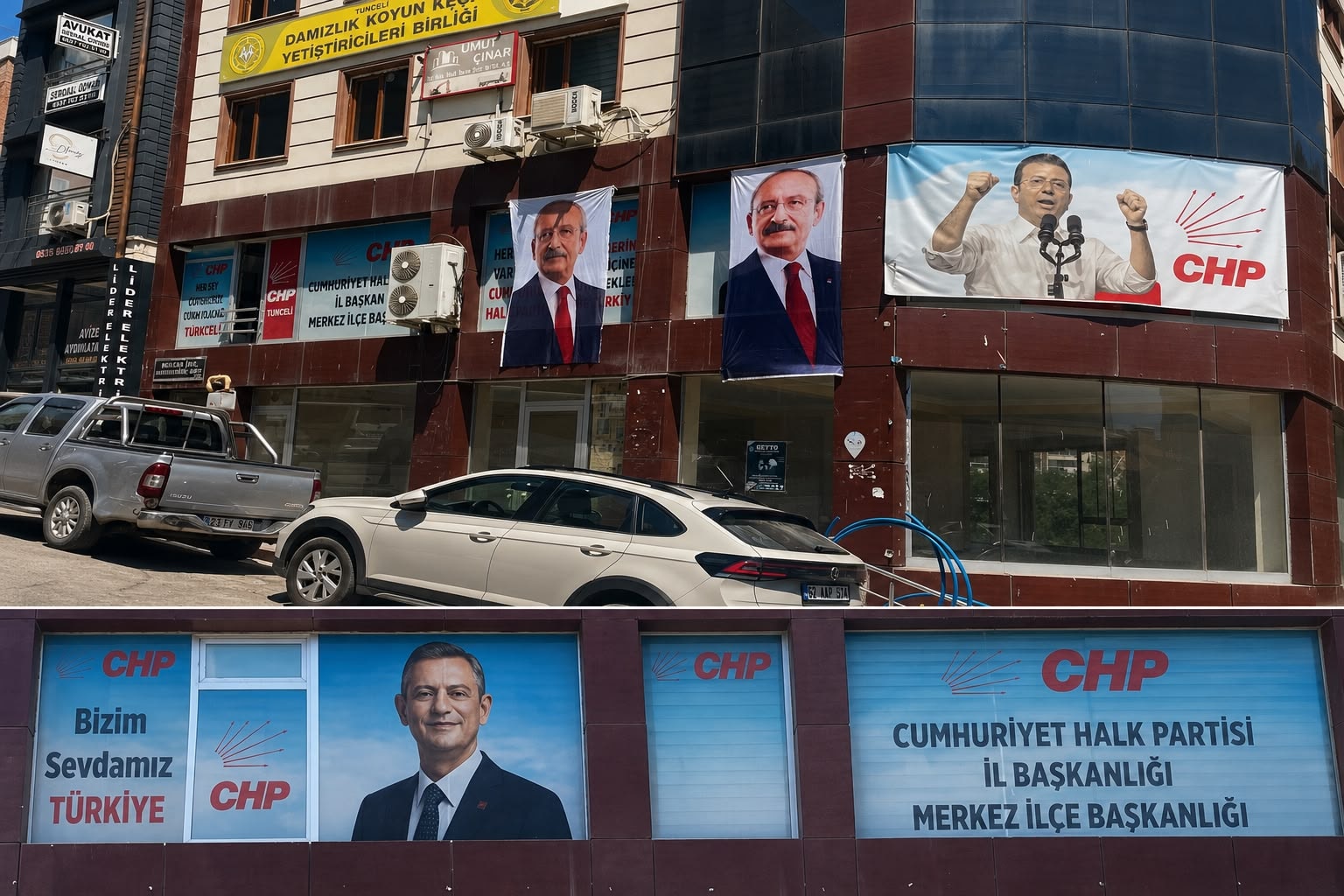 Kılıçdaroğlu'nun memleketinde iki lider fotoğrafı tartışma yarattı